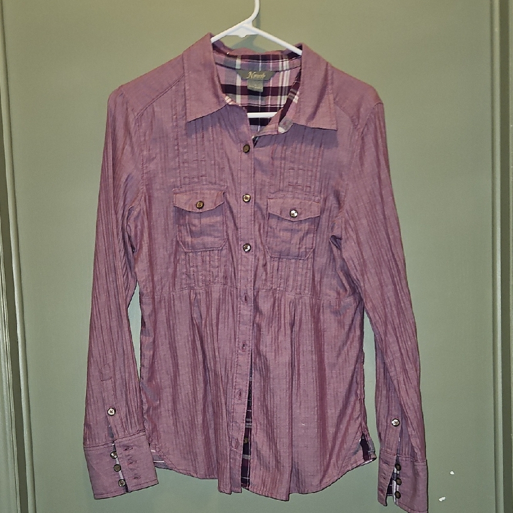 Natural Reflections LS Blouse M JRS.